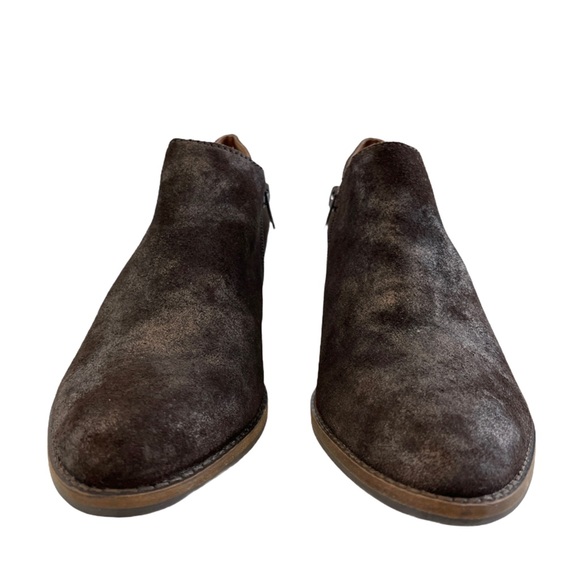 Lucky Brand Ferryn Suede Metallic Ankle Bootie Women’s Size 8M - Picture 4 of 12